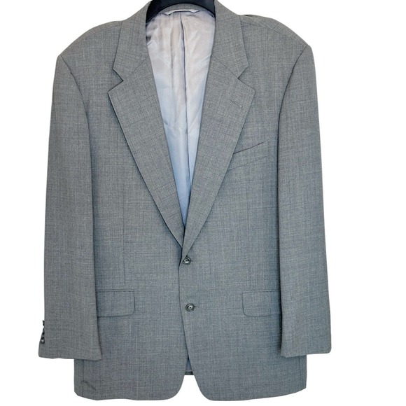 Hickey Freeman Other - Hickey Freeman Blazer 42R Gray Wool Sharkskin 2 Button Canterbury Suit Jacket